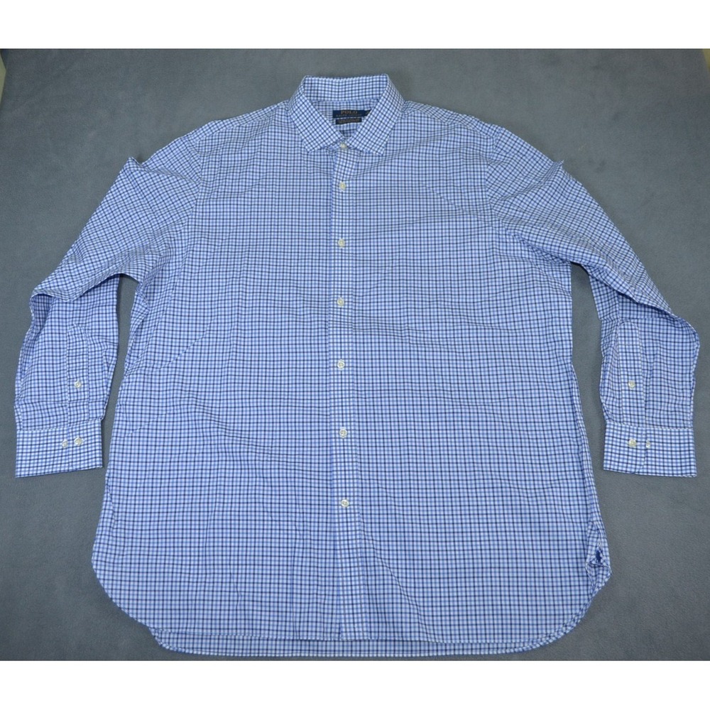Polo Ralph Lauren Men's Classic Fit Easy Care  100% Cotton Shirt Size 18 34/35